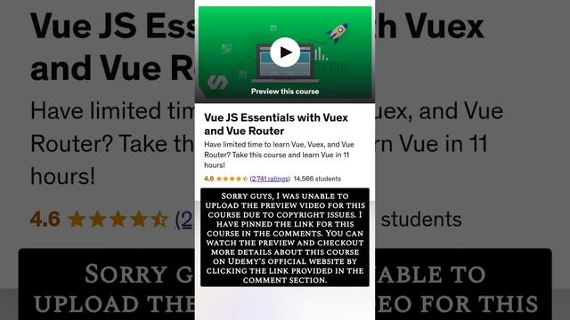 Vue JS Essentials with Vuex and Vue Router смотреть онлайн