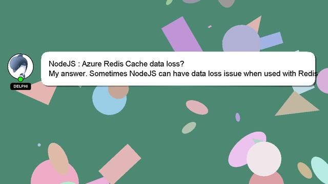 NodeJS : Azure Redis Cache data loss? смотреть онлайн