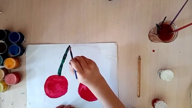 Как рисовать вишню? - легко!!!! смотреть онлайн