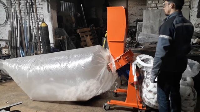 Дробление поролона, синтепона, ткани смотреть онлайн