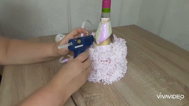 Geschenkidee, Flasche deko/оформление бутылки вина смотреть онлайн