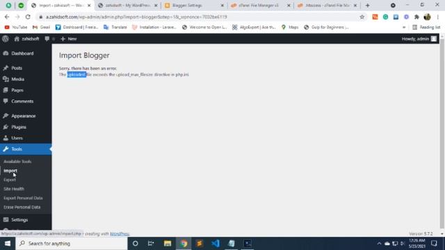 migrate blogger to wordpress || Upload_max_filesize directive in php.ini solve 100% смотреть онлайн