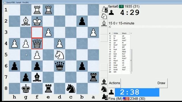 Standard Chess #57: fanta6 vs. IM Bartholomew (Tarrasch Defense) смотреть онлайн