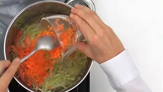 Суп из морского языка с овощами. смотреть онлайн