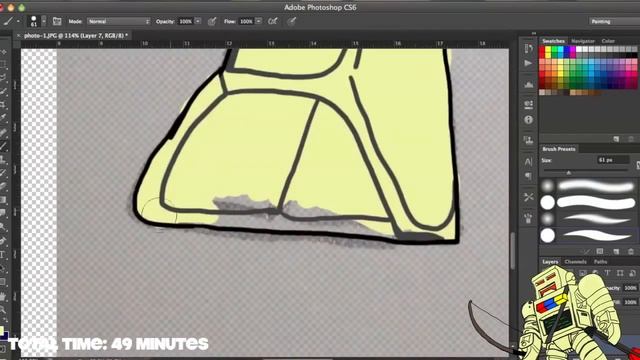 MINECRAFT INSPIRED SPEED ART!! SKELETON ROBOT!! смотреть онлайн