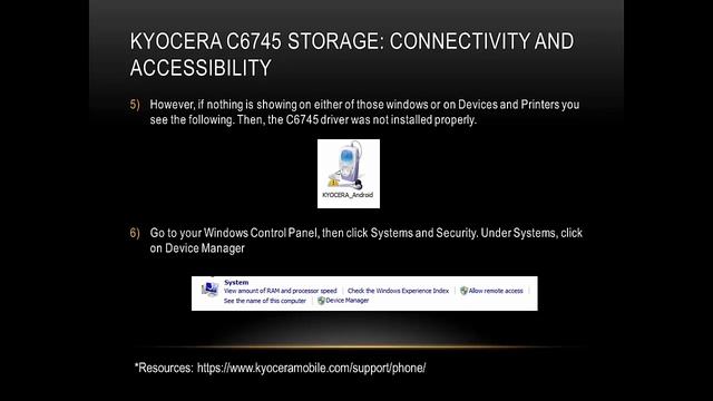 Kyocera C6745: Computer Connectivity and Accessibility смотреть онлайн