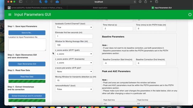 GuPPy : Explaining Input Parameters GUI смотреть онлайн