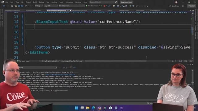 Building "Next Tech Event" using Blazor and RavenDB Part 4 (More forms and our own components) смотреть онлайн