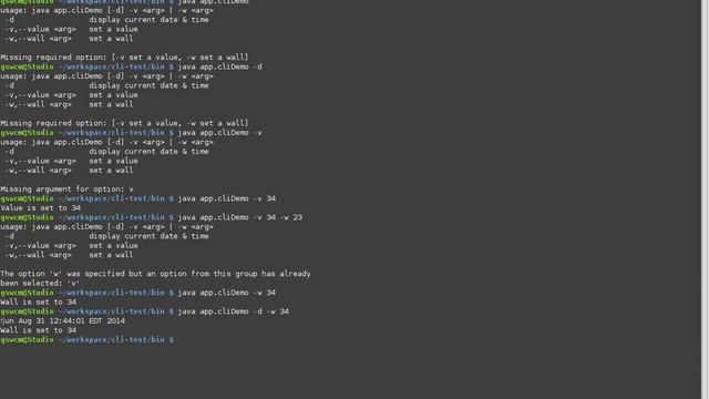 Demonstration of Apache Commons CLI API смотреть онлайн