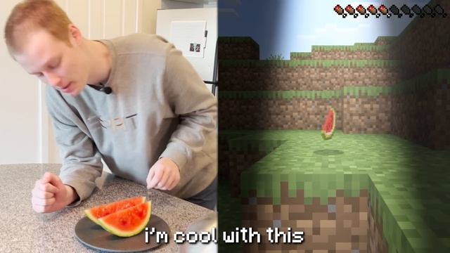I Ate Like Minecraft Steve For 40 Hours