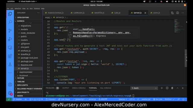 AM Coder - Mini Express/Postgres/Knex/Objection Build #2 - Create API смотреть онлайн