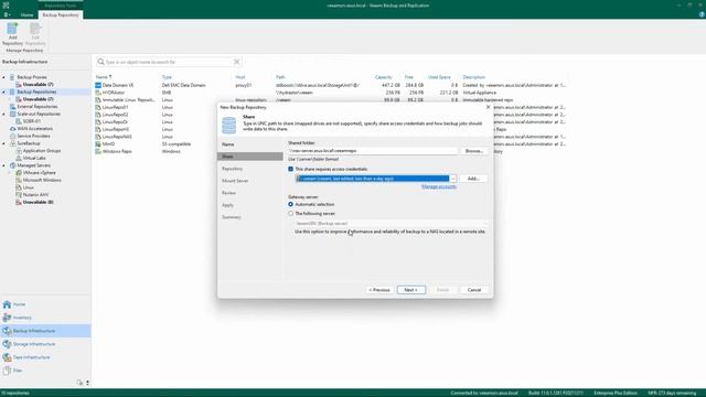 Veeam Cookbook - Adding a new NAS Repository смотреть онлайн