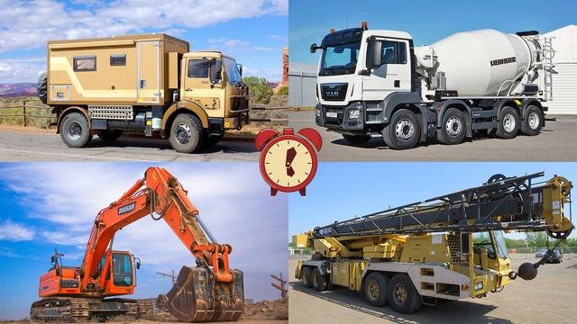 Изучаем строительный транспорт и спецтехнику для детей. Обучающее видео для самых маленьких смотреть онлайн