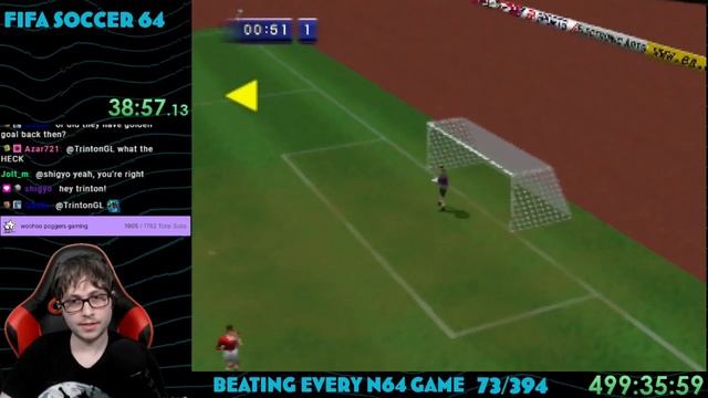 Thabeast Plays FIFA Soccer 64 смотреть онлайн