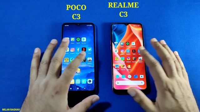 POCO C3 Vs Realme C3 Speed Test & Camera Comparison |