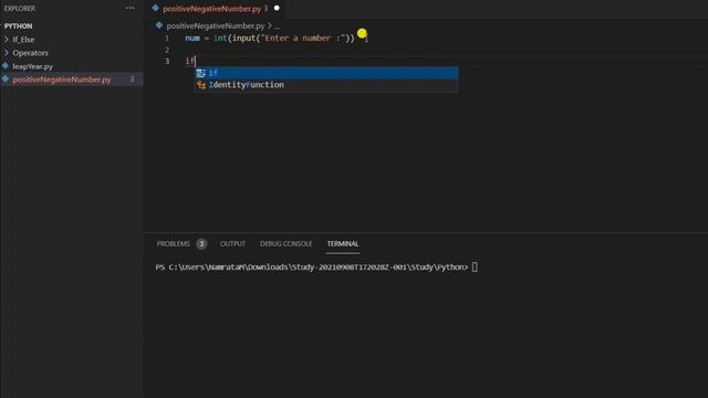 #9.3 Check number is positive or not using Python | Python Tutorial for Beginners смотреть онлайн