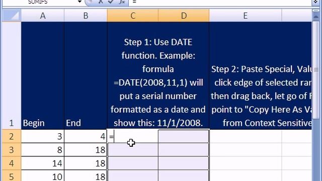 Excel Magic Trick #141 part 1: Day Numbers to Dates смотреть онлайн