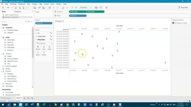 Tableau - How to create a Gantt Chart смотреть онлайн
