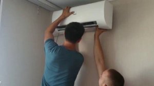 Установка внутреннего блока кондиционера Haier в Уфе
