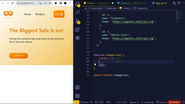 ASMR Coding: Creating an E-commerce Landing Page in ReactJS | Relaxing Programming Tutorial смотреть онлайн