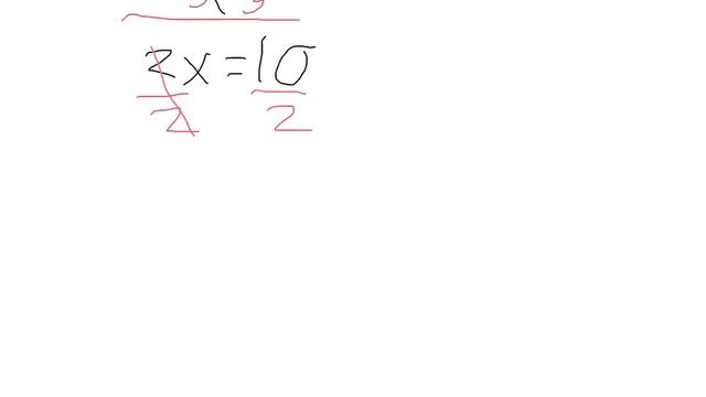 Solve 2x + 5 = 15