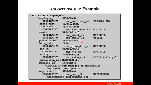 08 - Oracle Database - DDL - Create User/Database- Create, Alter and Drop Table - شرح قواعد البيانا смотреть онлайн