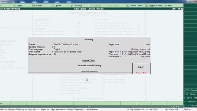Cheque Printing in Tally ERP in Hindi | Configuration of Cheque Printing in Tally.ERP9 смотреть онлайн
