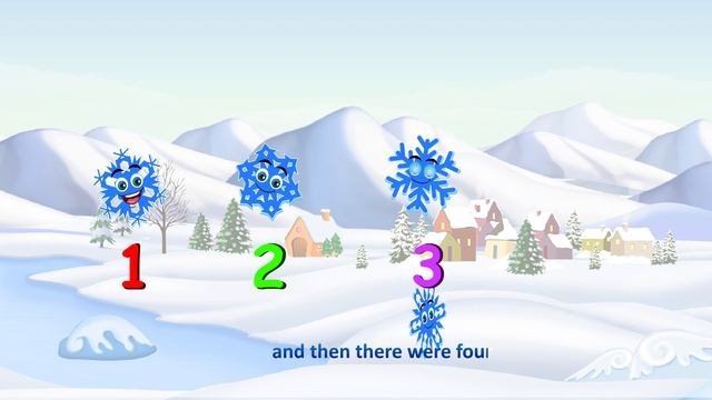 Five Little Snowflakes | Nursery Rhymes by EFlashApps смотреть онлайн
