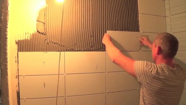 Укладка плитки в ванной, бюджетный вариант. смотреть онлайн