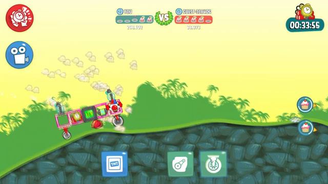 Bad Piggies - FORCE CLOWN PIG TO CRATE AND MEET ANGRY BIRDS!! смотреть онлайн