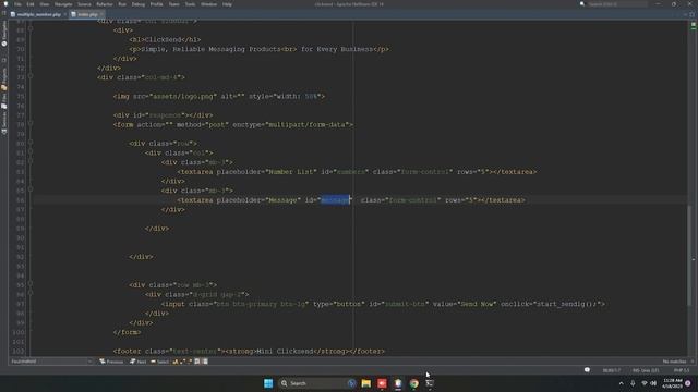 Mini clicksend Bulk SMS API Integration in PHP смотреть онлайн