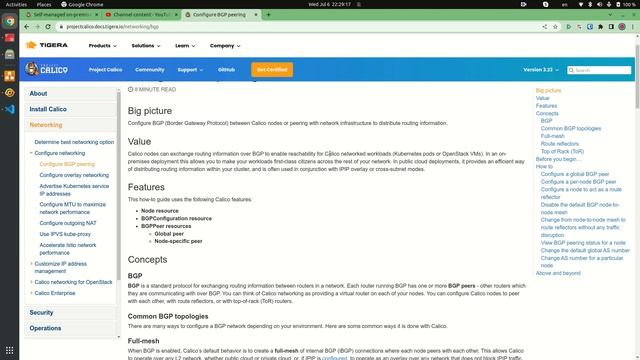 17 Calico Understand configure BGP peering смотреть онлайн
