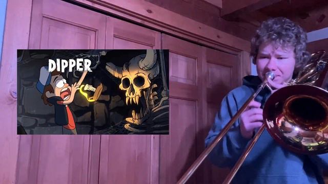 The Gravity Falls Theme - Trombone Cover смотреть онлайн
