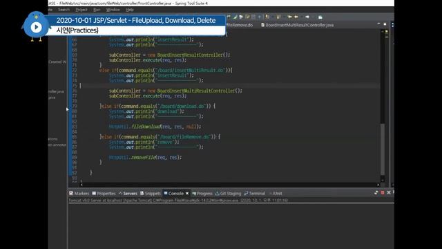 JSP/Servlet - 업로드, 다운로드, 삭제(Commons-IO, Commons-FileUpload) смотреть онлайн