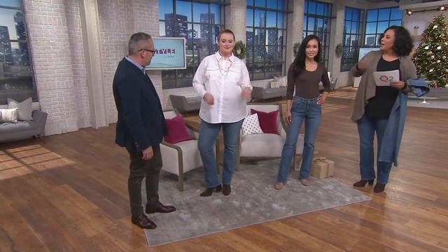 NYDJ Marilyn Straight Leg 5-Pocket Jeans on QVC смотреть онлайн