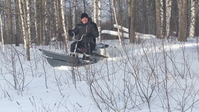 Друг тестирует самодельный толкач мотобукс !) смотреть онлайн