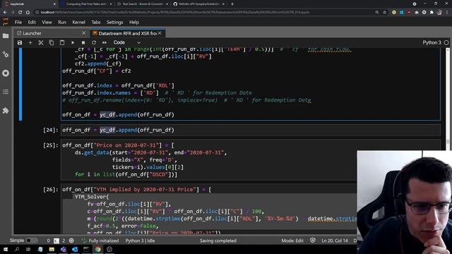 Twitch Python Finance 1.1 - Sovereign Coupon Paying Bonds, Bootstrapping Spot Rates & Datastream смотреть онлайн