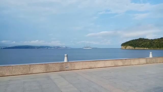 Панорама университетской набережной, о-в Русский смотреть онлайн