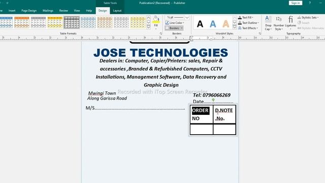 INVOICE IN MS PUBLISHER 2016 - For Beginners смотреть онлайн