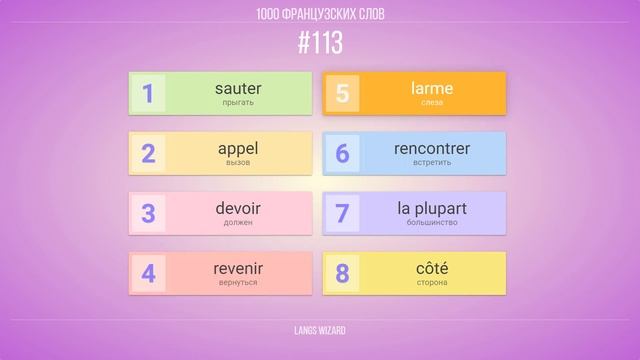 #113 | 1000 французских слов. Французский для начинающих с нуля смотреть онлайн