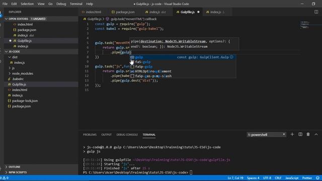 EcmaScript ep31 Gulp смотреть онлайн