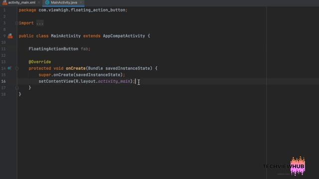 Floating Action Button (Part 1) | TechViewHub | Android Studio смотреть онлайн
