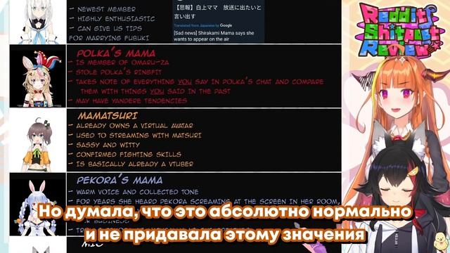 [RU SUB] Коко и Мио реагируют на мем про мам Хололайва смотреть онлайн