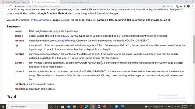 Hough Circle Transform with openCV | Computer vision شرح عربي смотреть онлайн