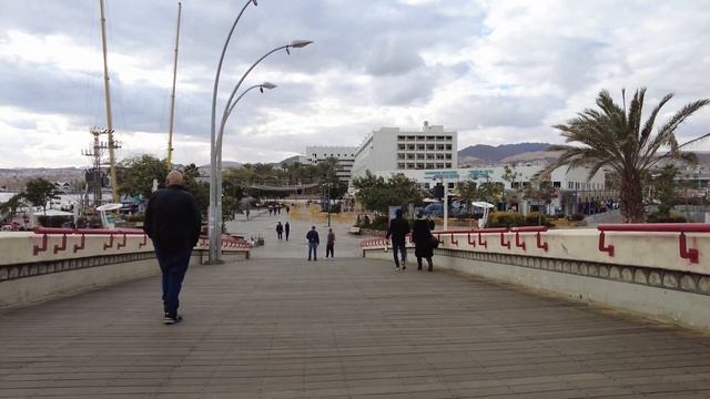 Winter in EILAT - Eilat Promenade, Israel | 4K UHD Relaxing Virtual Walk смотреть онлайн