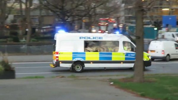 Metropolitan Police Mercedes Sprinter Borough Support Unit Responding