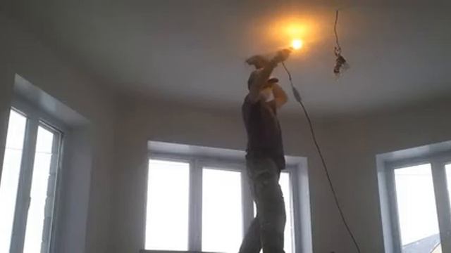 Зашкуривание шпаклёвки под лампочку смотреть онлайн