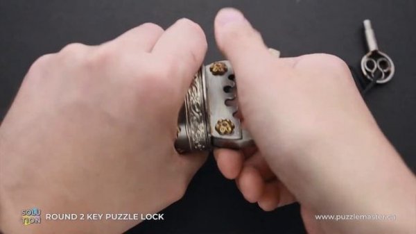 Round 2 Key Puzzle Lock from Puzzle Master - Solution