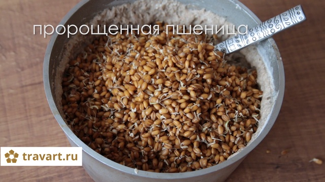 Хлеб из пророщенной пшеницы Ржаная закваска Бездрожжевой хлеб Домашний хлеб ТРАВАРТ Животворец