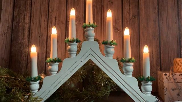 Новогодняя горка Uniel UDL-L7301-007/SWA/WW WHITE BRIDGE UL-00007389 смотреть онлайн